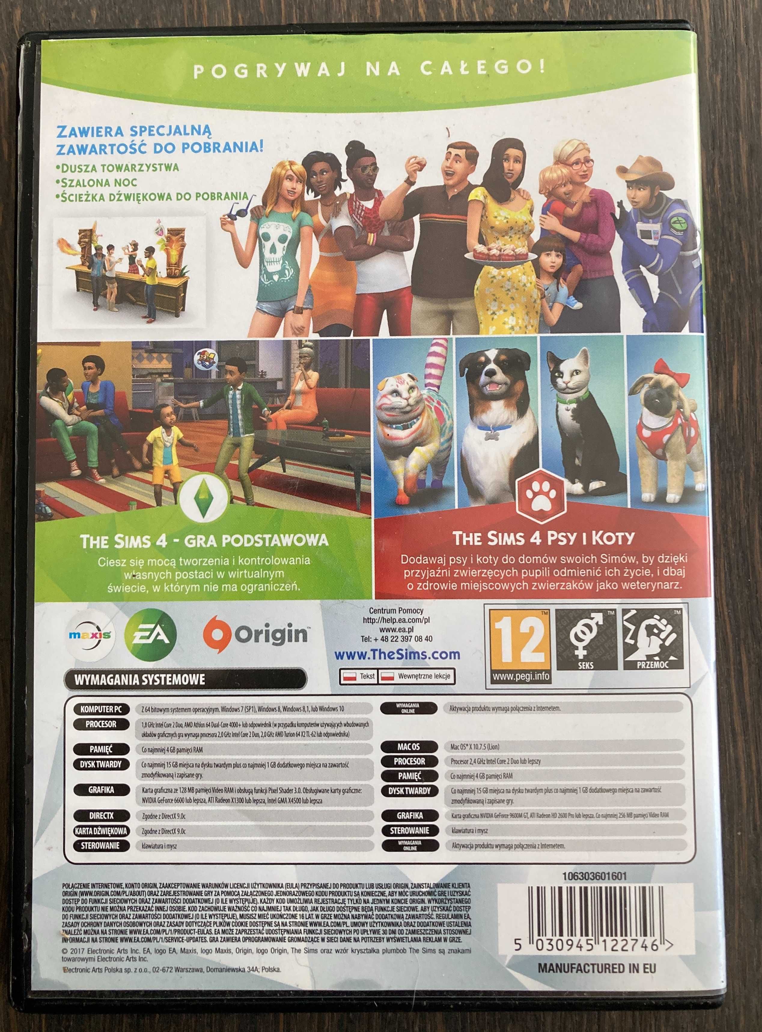 Sims 4 + Psy i koty - zestaw specjalny