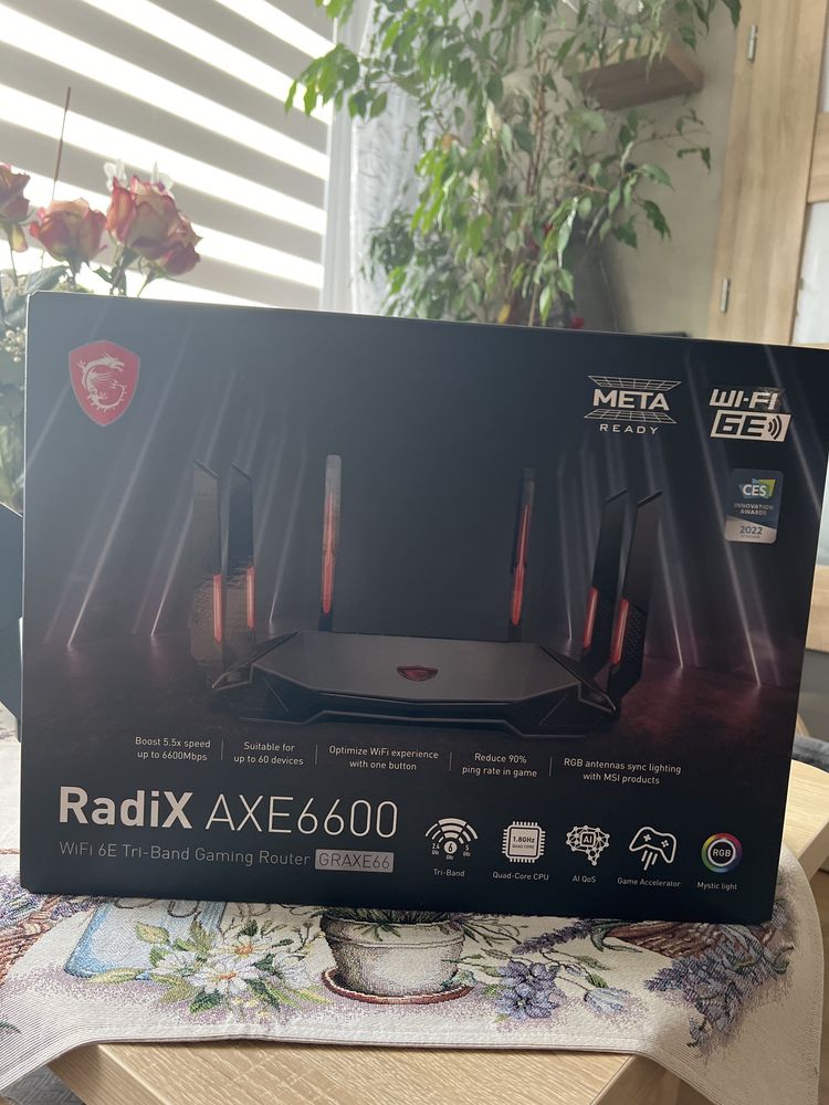Router RadiX AXE6600 msi