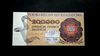 Banknoty PRL 200000 zł 1989 st.1 UNC