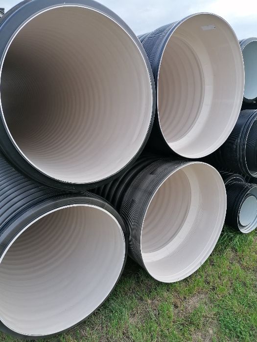 Rura SN8 fi 315 karbowana fi300 na mostki rury 400 przepustowe 500 600