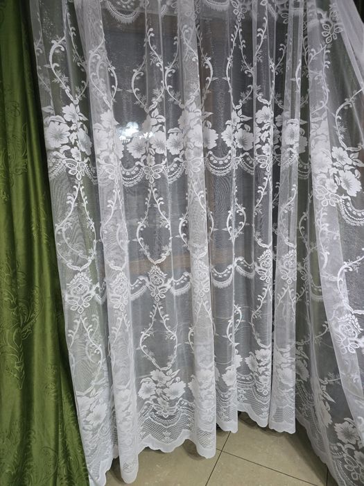 Firanki z metra ZAKARD biały,miniacy,grubszy wys 250 cm OKAZJA