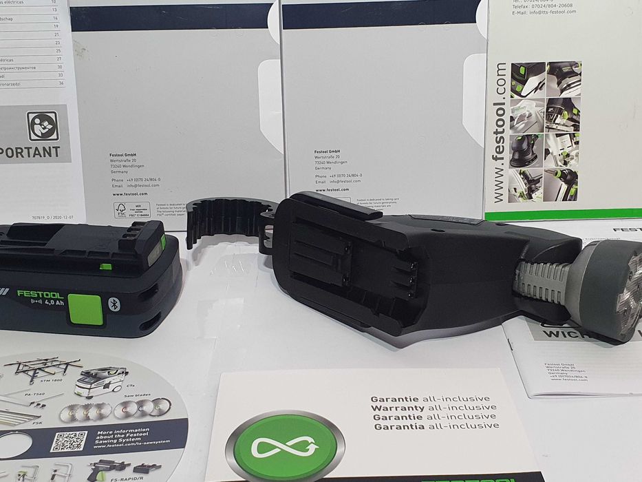 Zestaw Latarka+bateria 18v PROTOOL- FESTOOL na baterie 10,8v-12v-14,4v