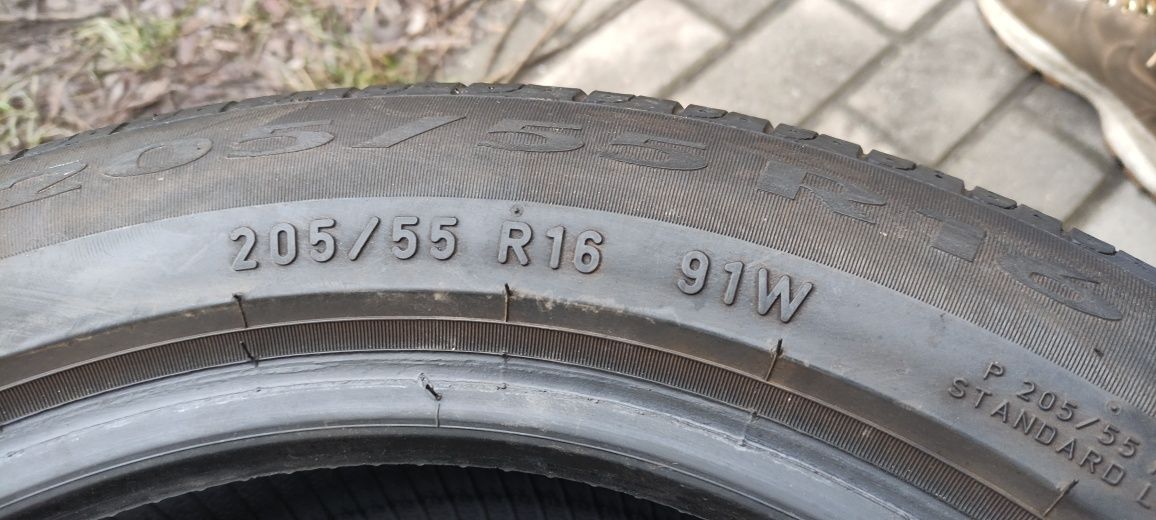 Opony letnie z 2017r 5mm 205/55/16 Pirelli PN