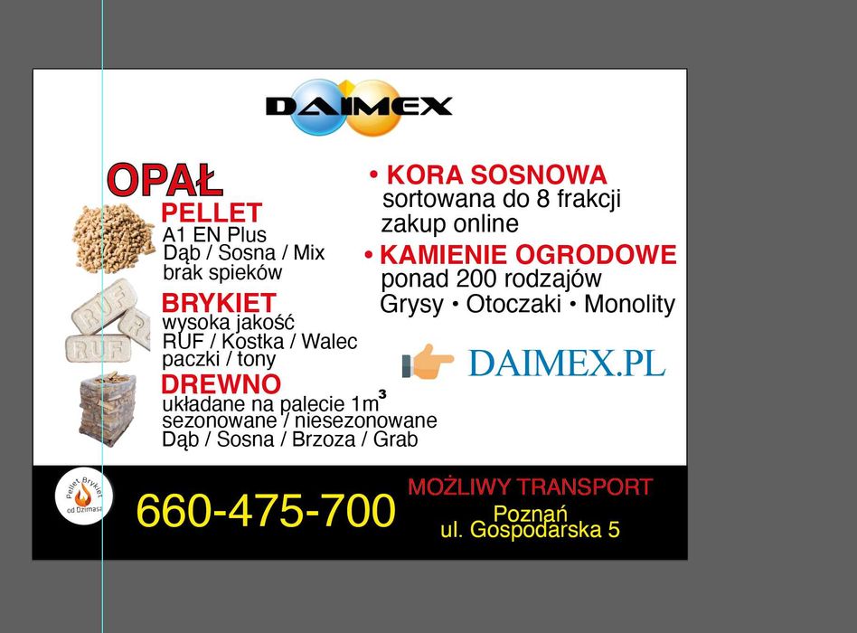 BUK Sezonowane Drewno kominkowe 1mp UKŁADANE NA PALECIE od Daimex.pl