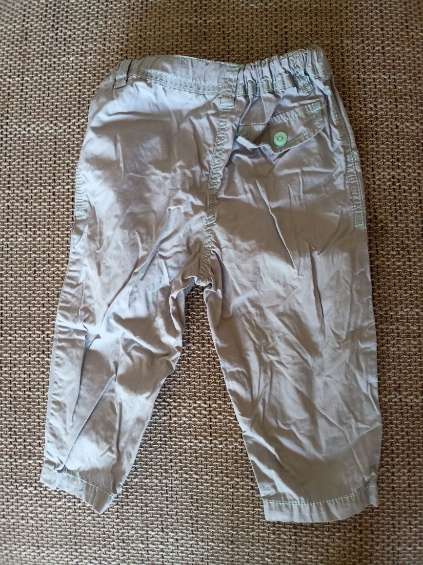 Spodnie cienkie typu bojówki dla dziewczynki rozm. 80