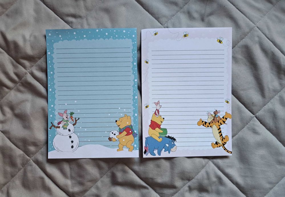 Zestaw dwóch karteczek notesowych Kubuś Puchatek