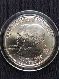 Srebrna moneta - dolar USA - 0.5$ Doktryna Monroe 1923