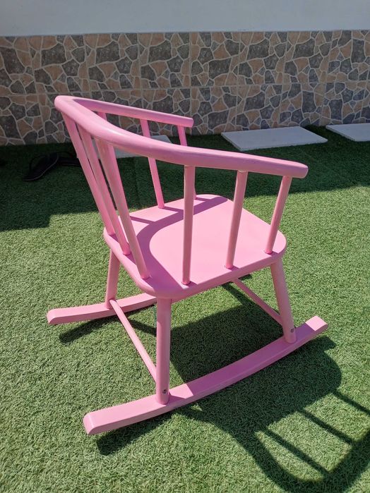Cadeira - Banco Rosa criança