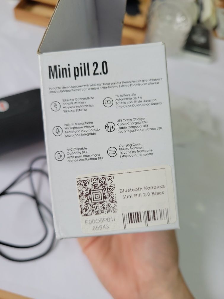 Портативна колонка mini pill 2.0