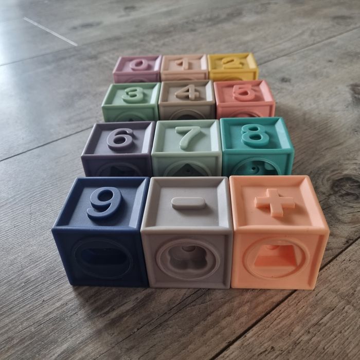 Canpol babies, miękkie klocki sensoryczne, 12 szt.