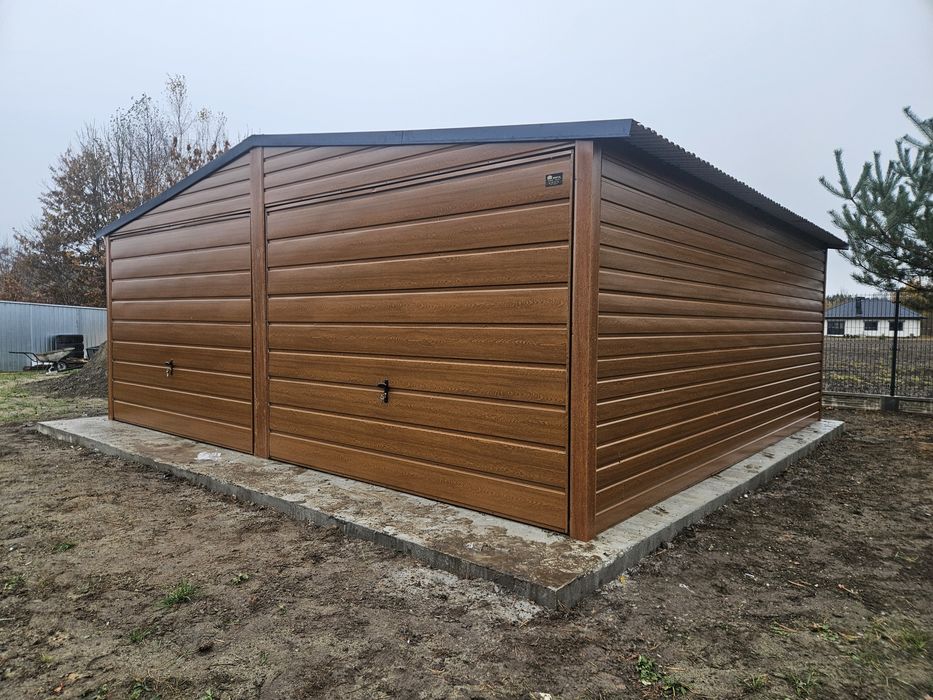 6x6 POM Garaze Blaszane Garaż Blaszany Blaszak Blaszaki Okucia wiata