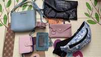 Женские сумки кошельки клатчи поясные сумки гаманці