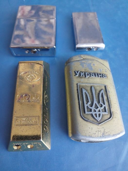 Зажигалки 4 штуки, все робочие