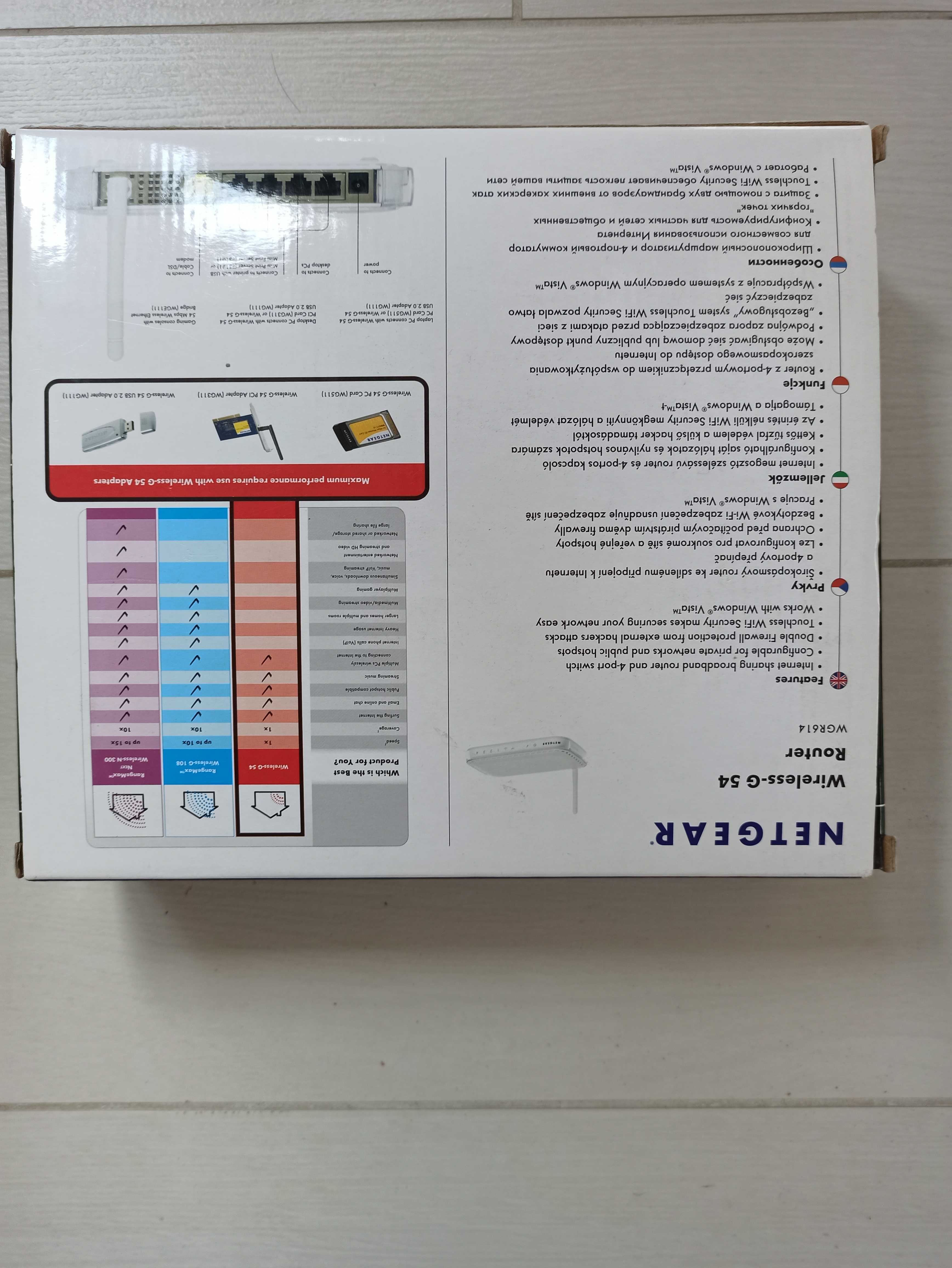 Router bezprzewodowy Wi-Fi Netgear WGR614