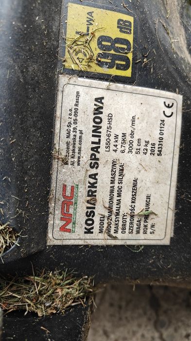 Kosiarka do trawy z napedem NAC LS50