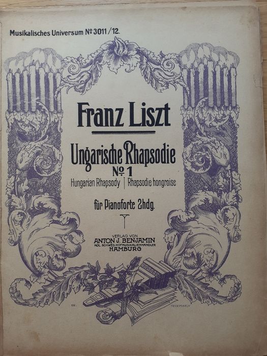 Franz Liszt Węgierska rapsodia No 1 na fortepian