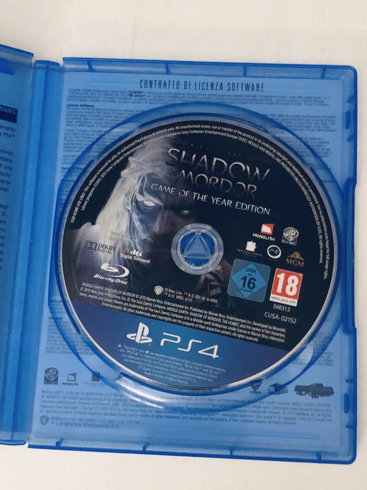 Shadow of mordor gotye game of the year edycja gra na ps4 cień mordoru