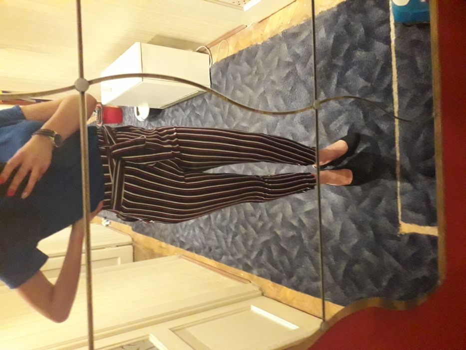 Spodnie damskie modne wyszczuplające push up S 36 new yorker paski