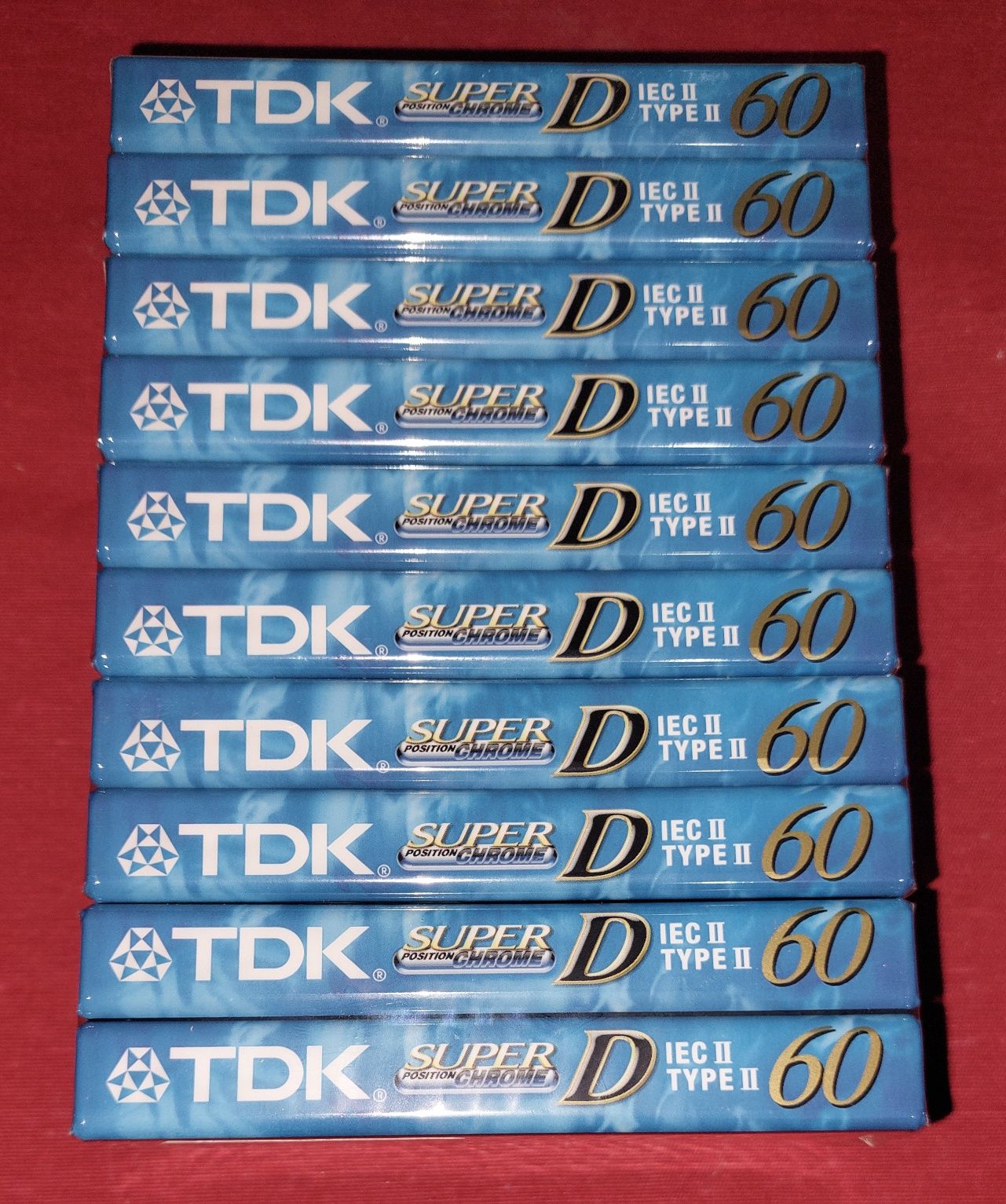 Lote de 10 Cassetes TDK Super D Chrome
Type I