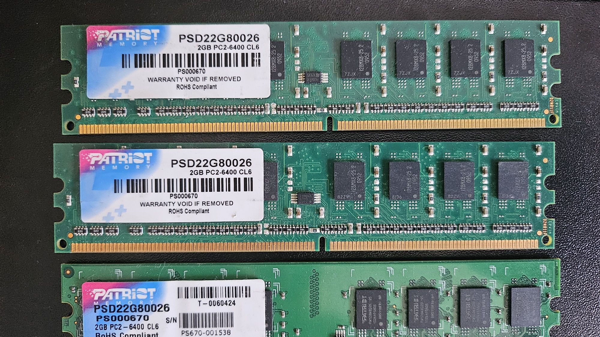 Pamięć RAM DDR2 Patriot 8GB 4 kości PSD22G8002