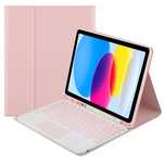 Etui Z Klawiaturą Touchpad Do Apple Ipad 10.9 22 Tpip22 (Różowe)