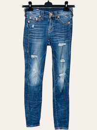 True Religion Jennie Curvy Skinny roz. 25 damskie dżinsy