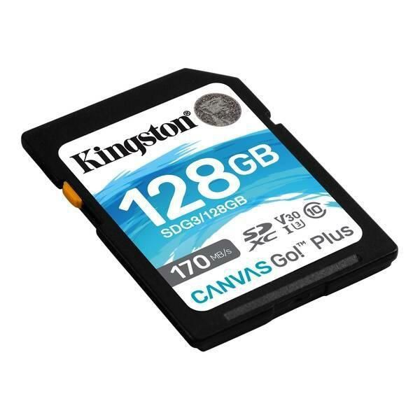 Карта пам`яті Kingston SDXC 128GB Canvas Go Plus 170R C10 UHS-I U3 V30