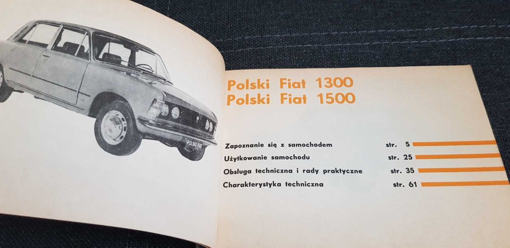 Polski FIAT 125p - Instrukcja Obsługi Samochodu