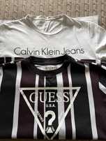 T-shirt guess i calvin klein roz S