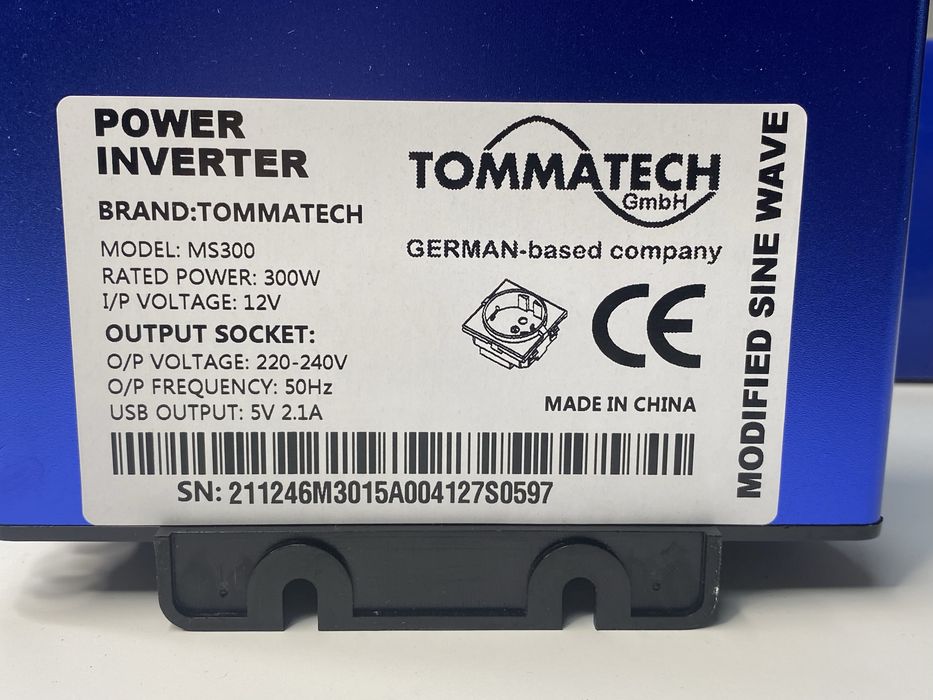 Інвертор перетворювач напруги Tommatech MS-300-12С 12-220В