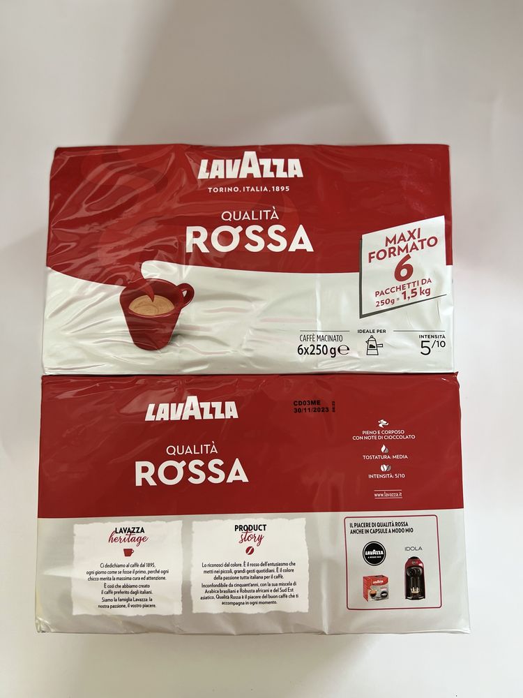 АКЦІЯ! Lavazza Rossa, кава мелена лаваца росса
