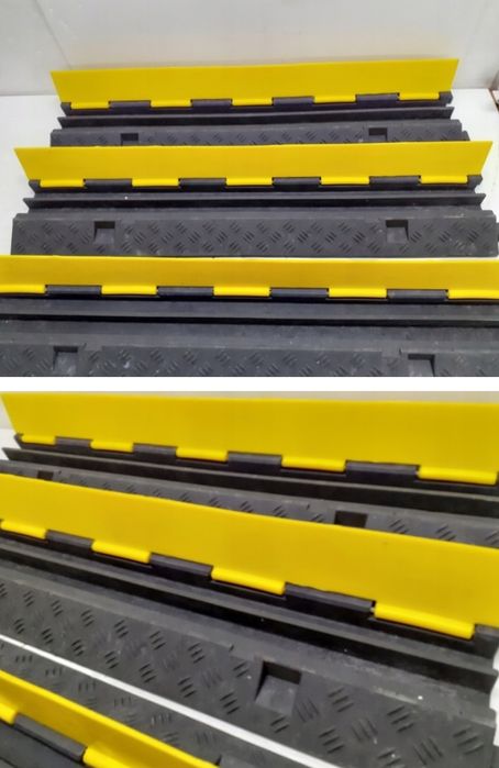 3m Gumowe osłony kabli najazd próg zwalniający ochraniacze przewodów