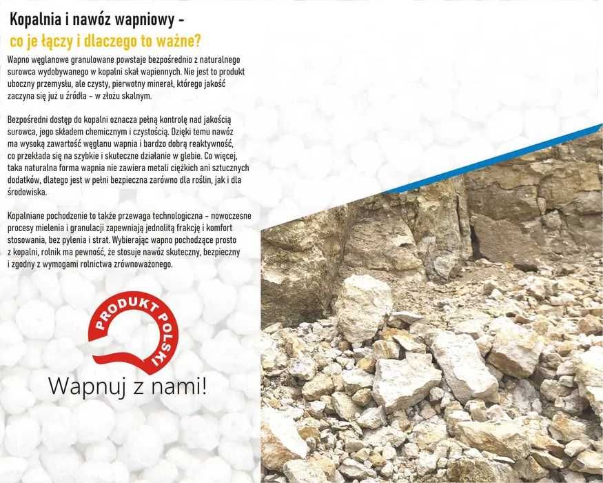 ***TopCalc***wapno węglanowe granulowane -KOPALNIA ZALESIAKI -podlasie