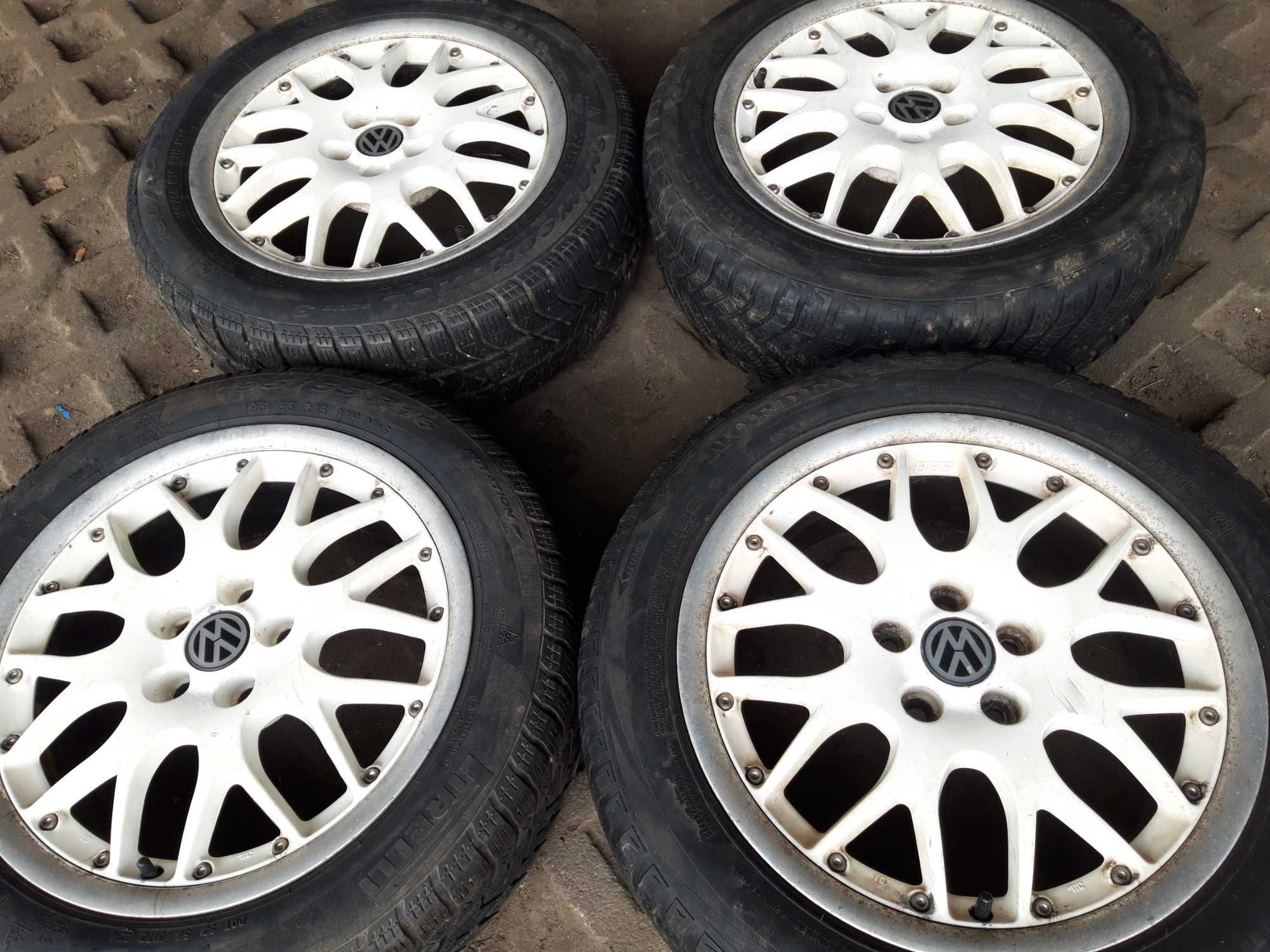 Koła felgi 5x100 16 BBS Volkswagen Audi Skoda opony 195/55R16