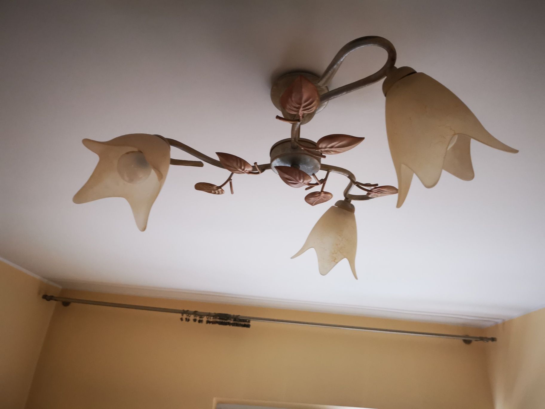 Żyrandol i lampa stojąca komplet