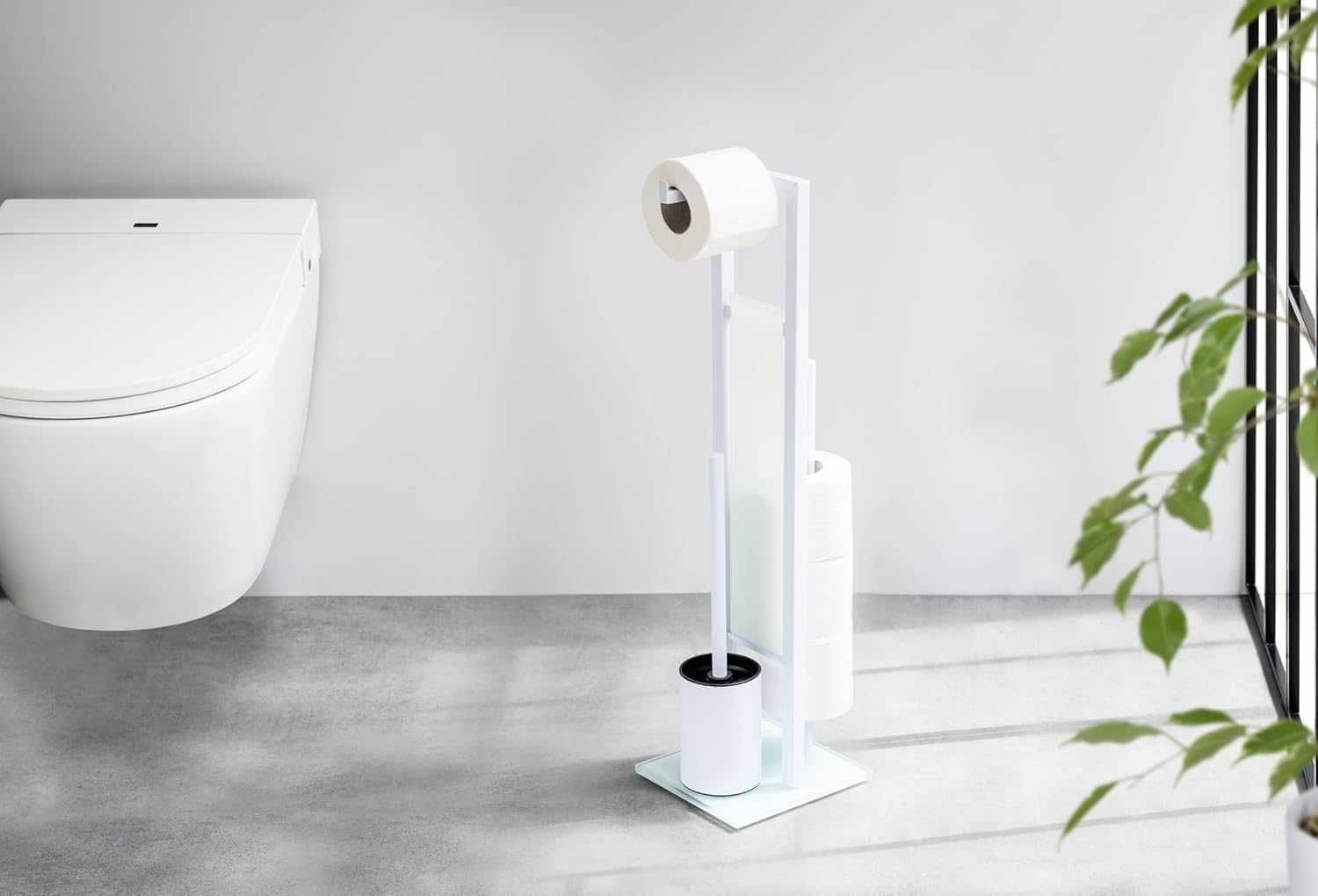 Wenko Zestaw Do WC Model Rivalta Biały Niekompletny