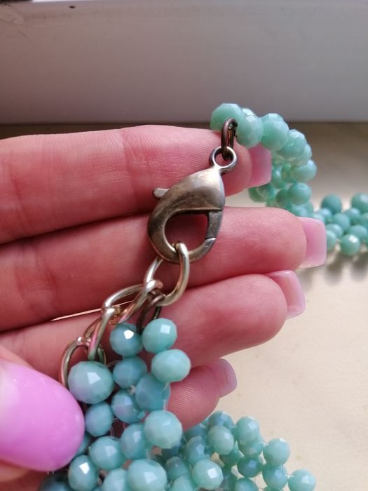 Намисто жіноче блакитне