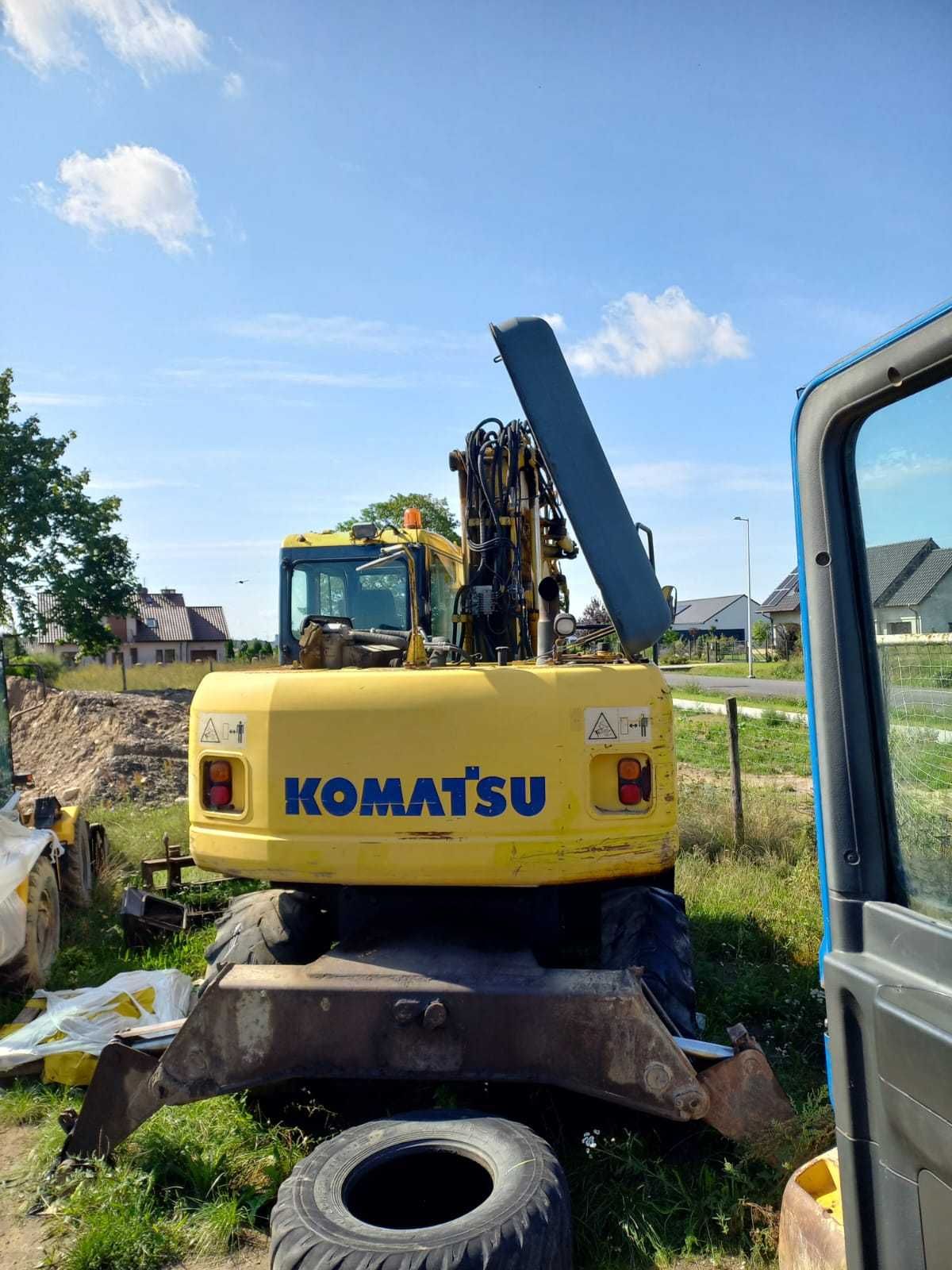 Koparka Komatsu PW-140 7 - zamiana