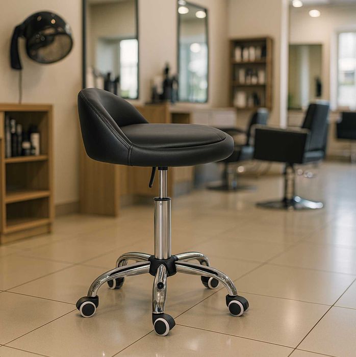 Mocny Nowy Taboret Obrotowy Na Kółkach Krzesło Stołek Kosmetyczny Dom