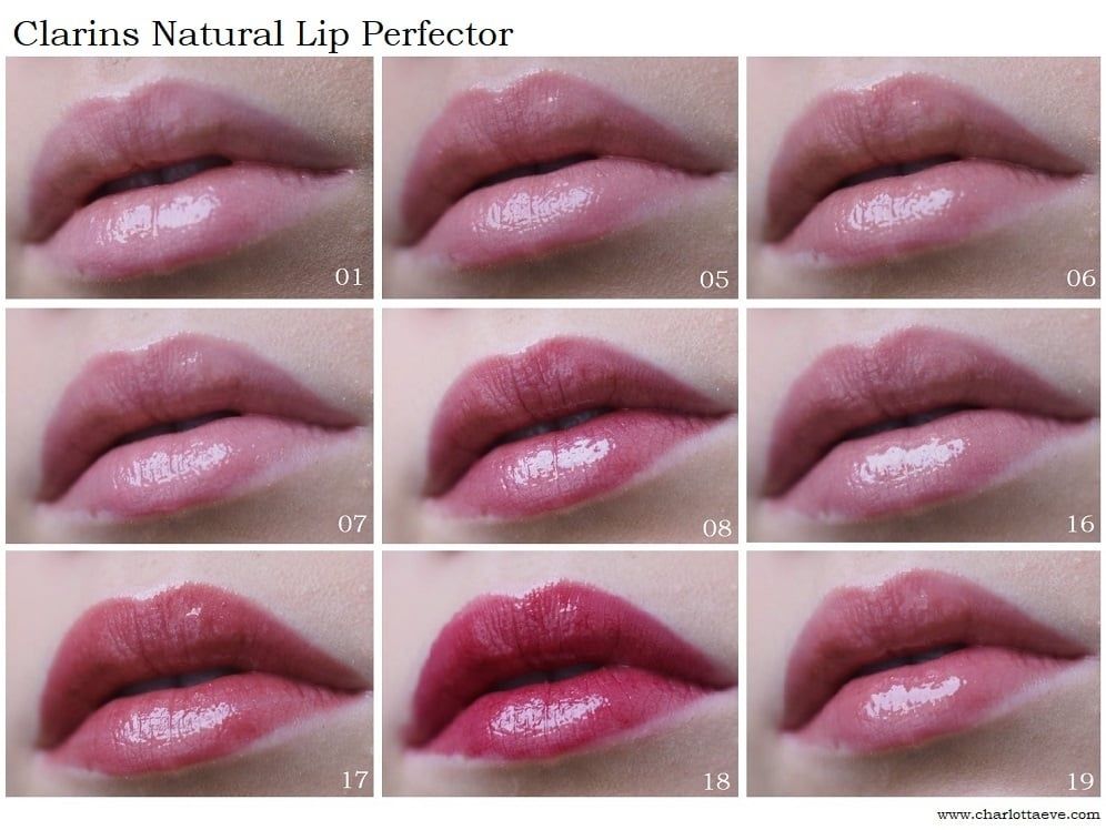 Clarins Lip Perfector Intense17 та eclat minute 01 блиск