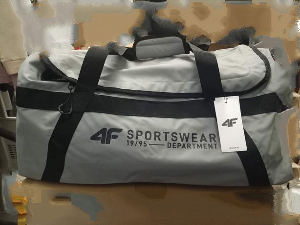 Nowa szara torba 4F 48L idealna na trening, bardzo pojemna