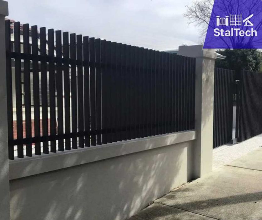 Brama wjazdowa grzebieniowa przesuwna/ dwuskrzydłowa ogrodzenie furtka