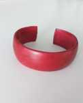 Bransoleta bransoletka handmade czerwona
