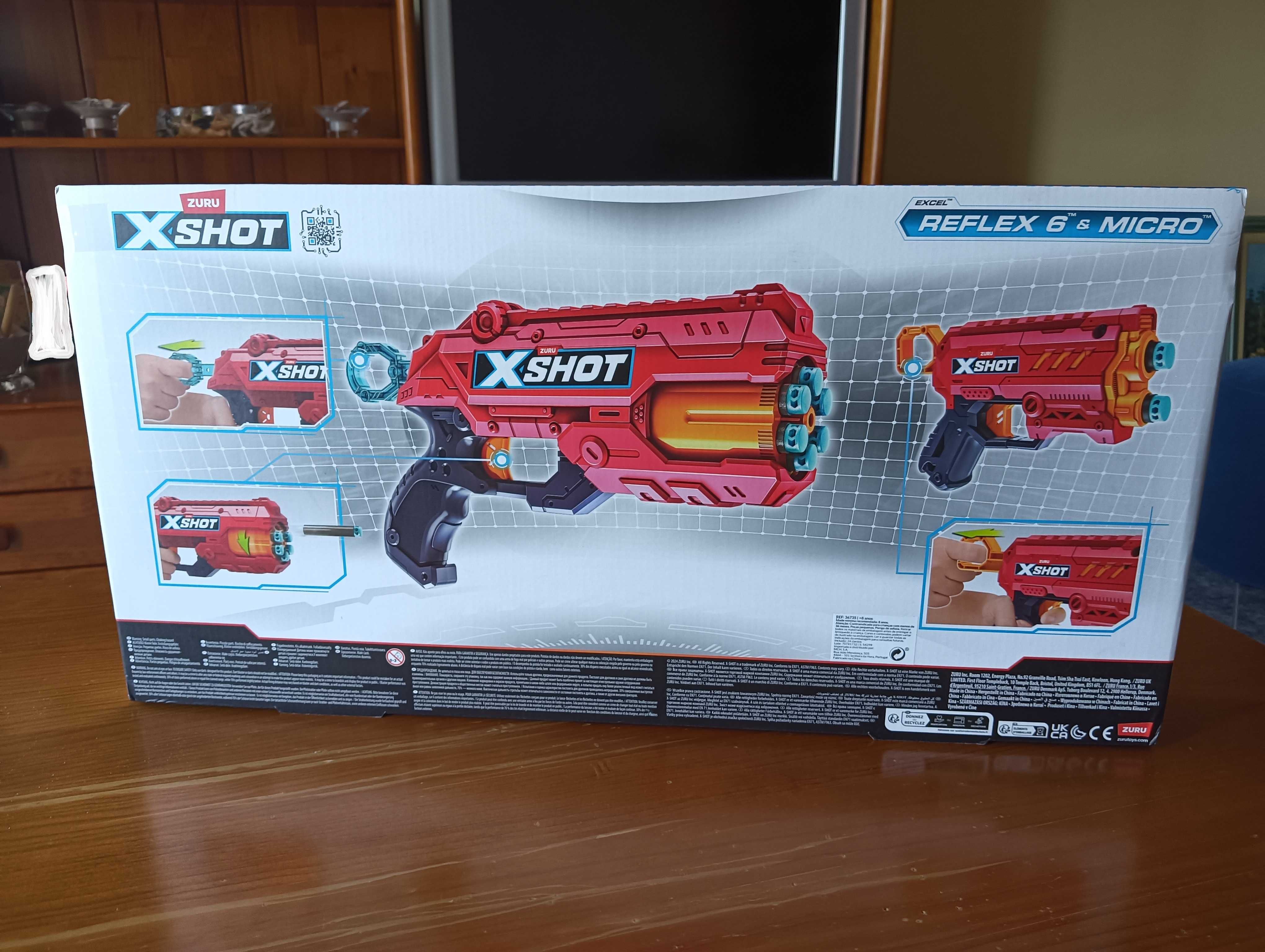 Nerf X-SHOT - Combo 4 lançadores + 24 dardos