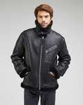 LEE X SCHOTT kurtka kożuch skórzany  LC B3 JACKET IN BLACK