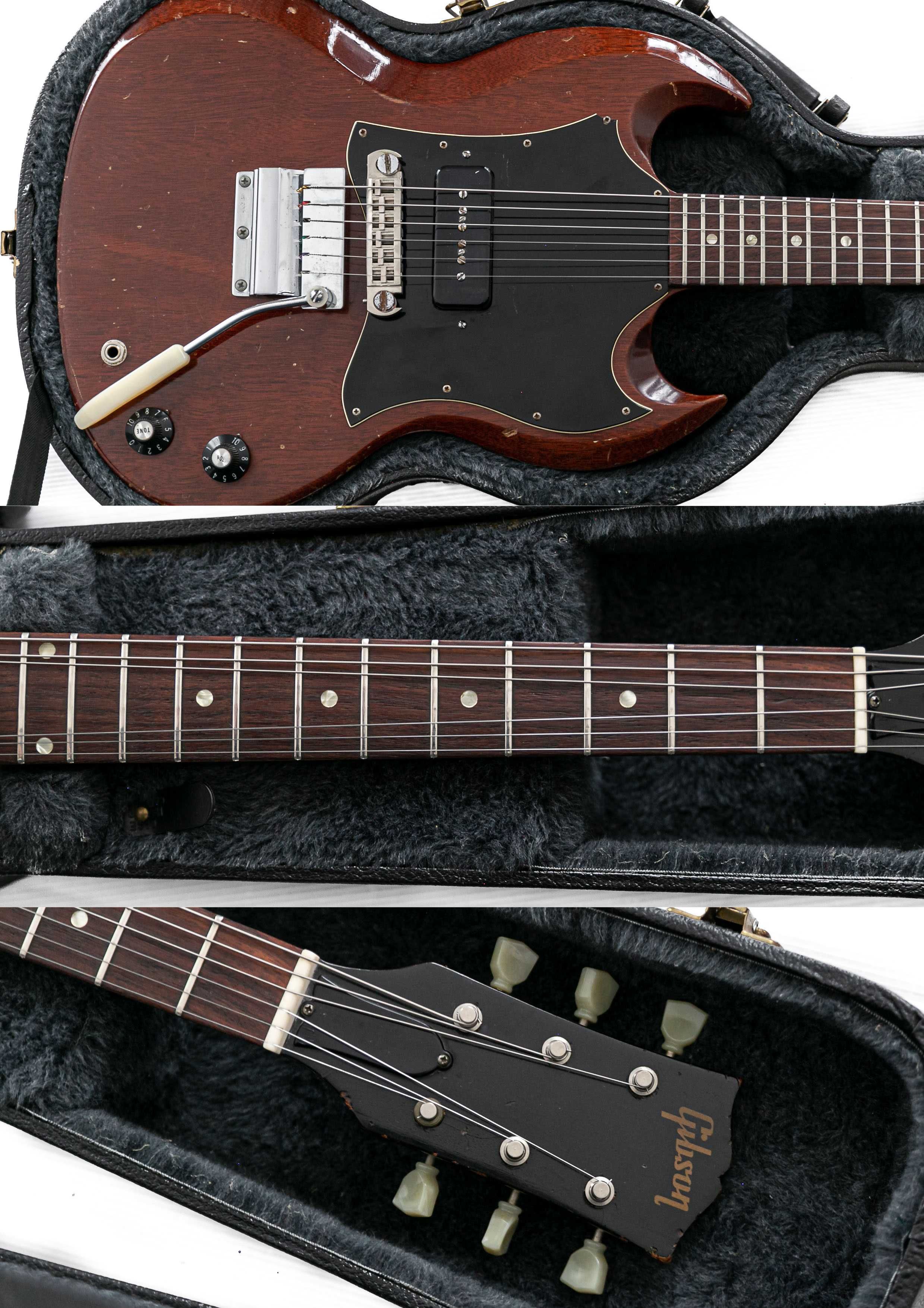 1969 Gibson SG Junior with Vibrola and a Large Guard in Cherry