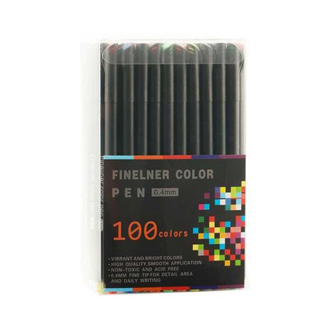 Набор цветных линеров Worison 100 цветов проф. набор для скетчей