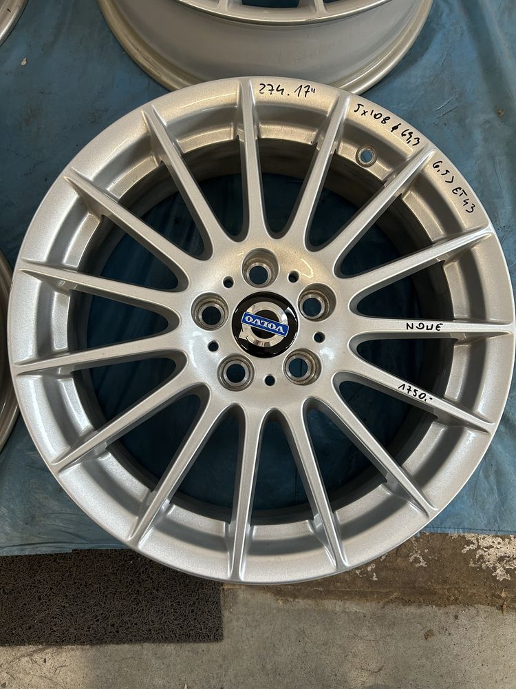 274 Felgi Aluminiowe VOLVO R 17 5x108 otwór 63,3 Nowe