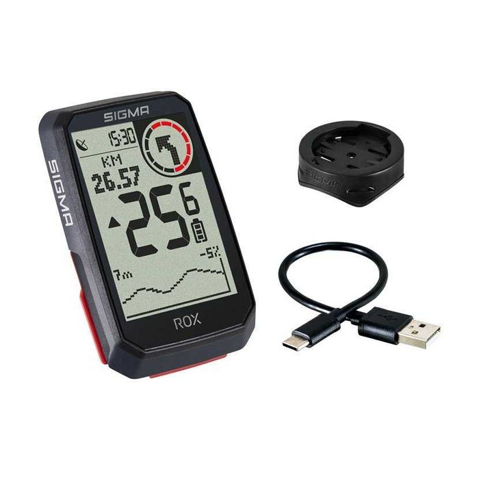 Nawigacja Rowerowa Sigma ROX 4.0 Czarna,GPS,ANT+, e-bike, powystawowy,