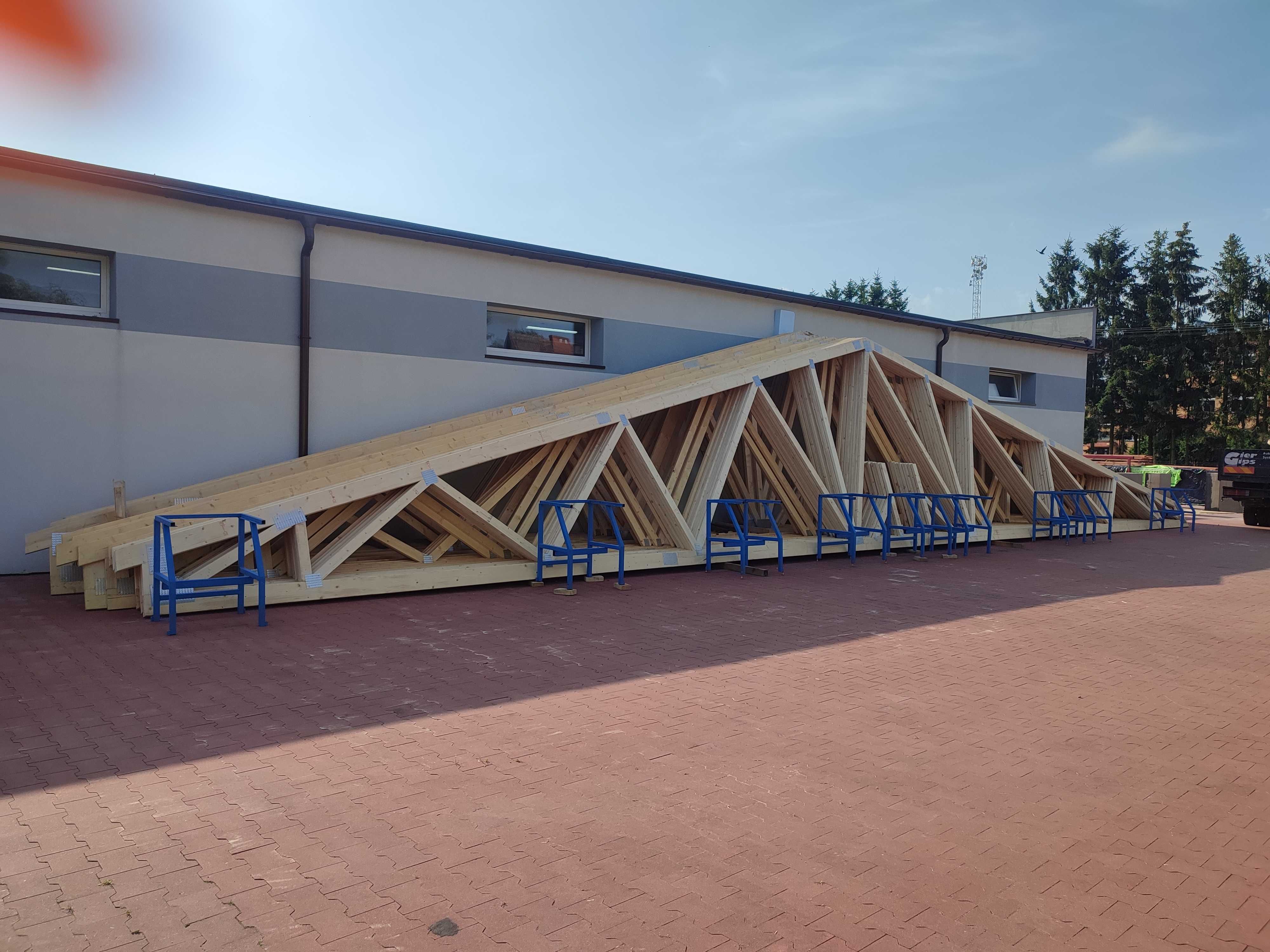 Dachy wiązary CE -więźba dachowa- produkcja-montaż